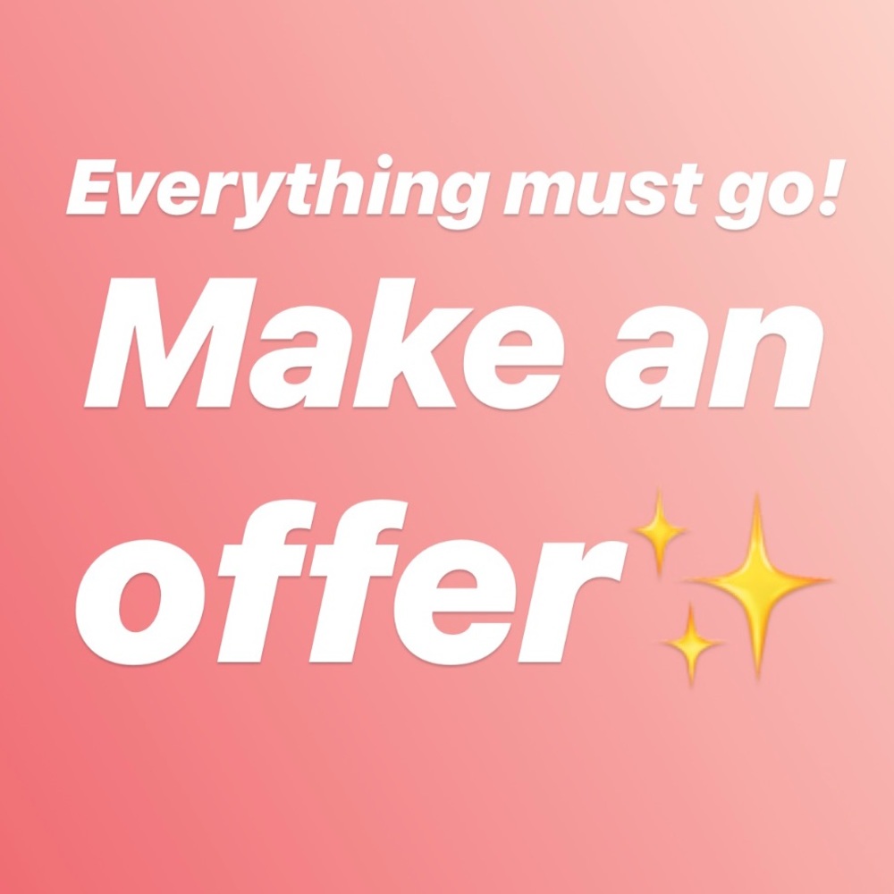SPRING CLEANING. MAKE AN OFFER ✨
